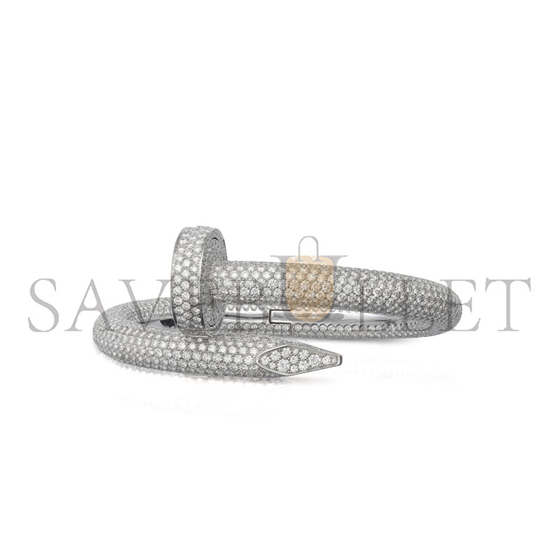 CARTIER JUSTE UN CLOU BRACELET EXTRA-LARGE MODEL PAVED REF. HP601192